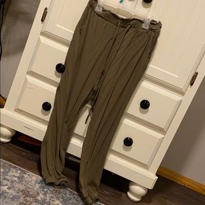 Dark green joggers